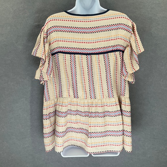 Cato Multicolor Patterned Tunic Top - Picture 3 of 12